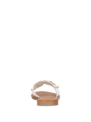 WOMAN SLIPPERS - MARINA GALANTI WHITE - MG 1E375 5