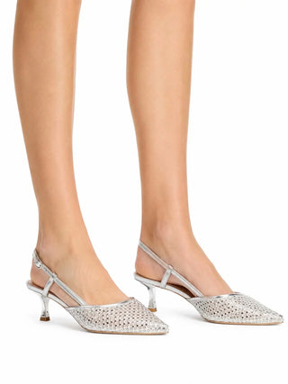 WOMEN'S PUMPS - MARINA GALANTI SILVER - MG 1R349 6