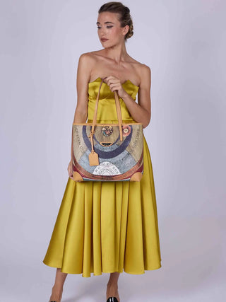 BORSA A SPALLA DONNA - GATTINONI CUOIO - BEG268317WWH 6