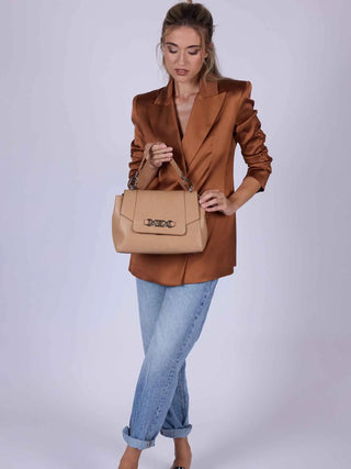 WOMEN'S HANDBAG - GATTINONI ROME TAN - BEN268752WWI 6