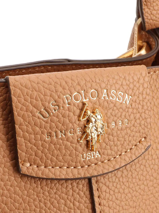 BORSA A SPALLA DONNA - US POLO ASSN. CAMEL - BEU3R9063WVP 4