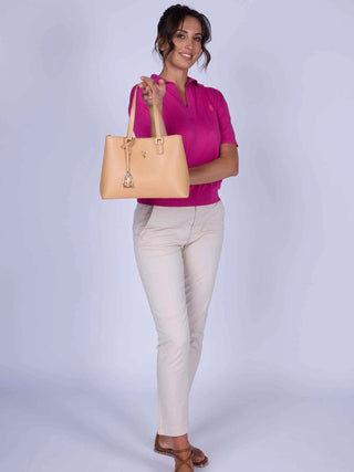 BORSA A MANO DONNA - US POLO ASSN. CAMEL - BEUJE8662WVP 4