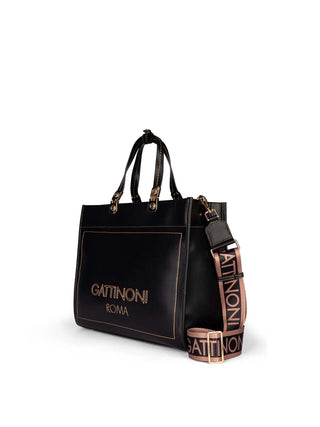 BORSA A MANO DONNA - GATTINONI ROMA NERO - BINIA8447WVP 2
