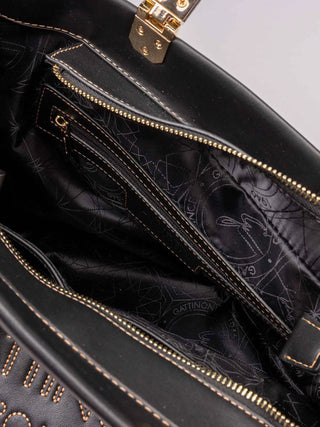 BORSA A MANO DONNA - GATTINONI ROMA NERO - BINIA8447WVP 4