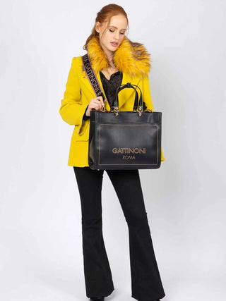 BORSA A MANO DONNA - GATTINONI ROMA NERO - BINIA8447WVP 5