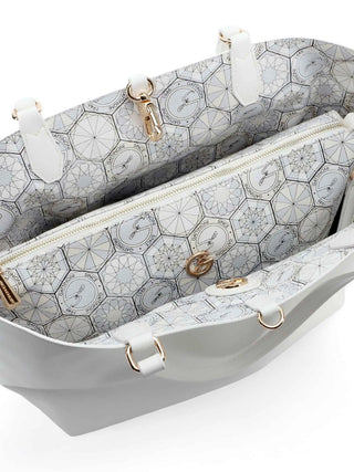 WOMEN'S HANDBAG - GATTINONI ROME WHITE - BINTD8011WZT 4