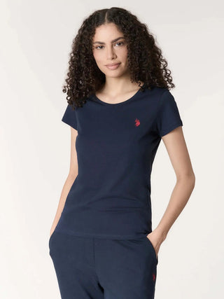 T-SHIRT DONNA - US POLO ASSN. BLU SCURO - US43354001 2