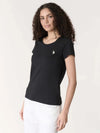 WOMEN'S T-SHIRT - US POLO ASSN. BLACK - US43354001 2