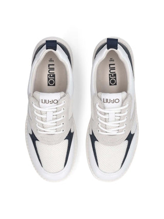 MEN'S SNEAKERS - LIU-JO WHITE-BLUE - 7B6005PX029 4