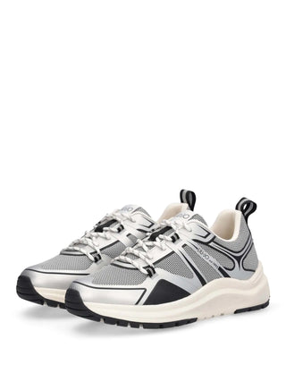 MEN'S SNEAKERS - LIU-JO SILVER-BLACK - 7B6009TX519 2