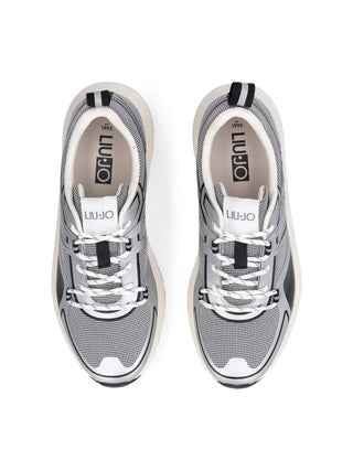 MEN'S SNEAKERS - LIU-JO SILVER-BLACK - 7B6009TX519 4