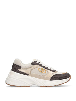 WOMEN'S SNEAKERS - LIU-JO BROWN-BEIGE - BA6045PX831 1