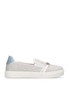 WOMEN'S SLIP-ONS - LIU-JO WHITE-LIGHT BLUE - BA6061EX339 1