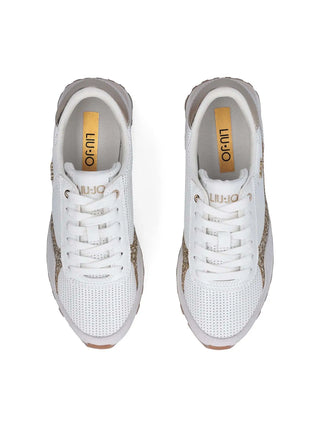 WOMEN'S SNEAKERS - LIU-JO WHITE-GOLD - BA6065TX524 4