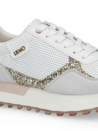 WOMEN'S SNEAKERS - LIU-JO WHITE-GOLD - BA6065TX524 5