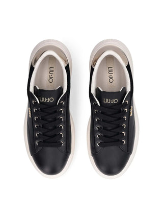 WOMEN'S SNEAKERS - LIU-JO BLACK-GOLD - BA6069P0304 4