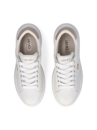 WOMEN'S SNEAKERS - LIU-JO WHITE-GOLD - BA6069PX026 4