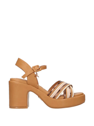 SANDALO DONNA - NAZARENO GABRIELLI CAMEL - 6123