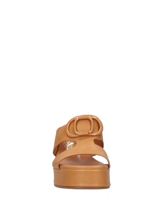 WOMAN'S SLIPPER - NAZARENO GABRIELLI CAMEL - 7317 3