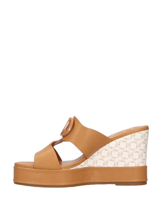 WOMAN'S SLIPPER - NAZARENO GABRIELLI CAMEL - 7317 4