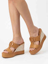 WOMAN'S SLIPPER - NAZARENO GABRIELLI CAMEL - 7317 5