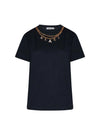 WOMEN'S T-SHIRT - SILVIAN HEACH BLACK - GPP26074TS 1