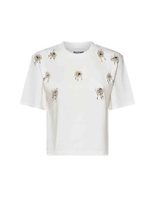 WOMEN'S T-SHIRT - SILVIAN HEACH WHITE - GPP26120TS 1