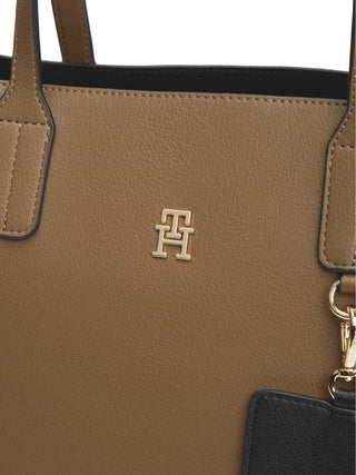 WOMEN'S HANDBAG - TOMMY HILFIGER TAUPE - AW0AW18122 3