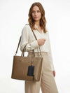 WOMEN'S HANDBAG - TOMMY HILFIGER TAUPE - AW0AW18122 5