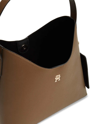 WOMEN'S SHOULDER BAG - TOMMY HILFIGER TAUPE - AW0AW18140 4