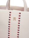 WOMEN'S HANDBAG - TOMMY HILFIGER CREAM - AW0AW18155 4