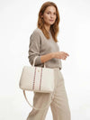 WOMEN'S HANDBAG - TOMMY HILFIGER CREAM - AW0AW18155 5
