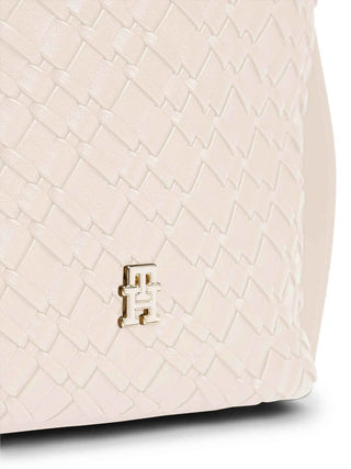 WOMEN'S HANDBAG - TOMMY HILFIGER CREAM - AW0AW18160 4