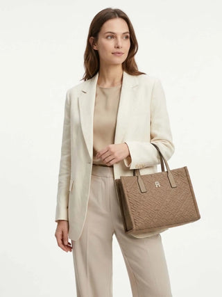 WOMEN'S TOTE - TOMMY HILFIGER TAUPE - AW0AW18162 5