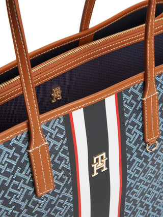 WOMEN'S TOTE BAG - TOMMY HILFIGER BLUE - AW0AW18390 4