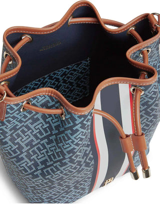 BORSA A SPALLA DONNA - TOMMY HILFIGER BLU - AW0AW18392 3