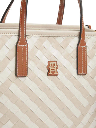 WOMEN'S TOTE BAG - TOMMY HILFIGER NATURAL - AW0AW18393 4