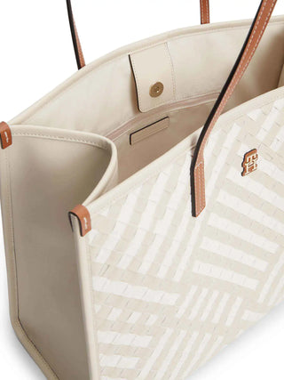 WOMEN'S TOTE BAG - TOMMY HILFIGER NATURAL - AW0AW18394 3
