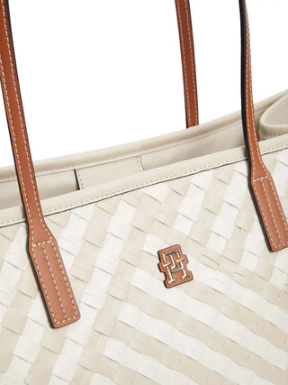 WOMEN'S TOTE BAG - TOMMY HILFIGER NATURAL - AW0AW18394 4