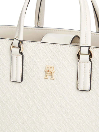 WOMEN'S HANDBAG - TOMMY HILFIGER CREAM - AW0AW18418 4