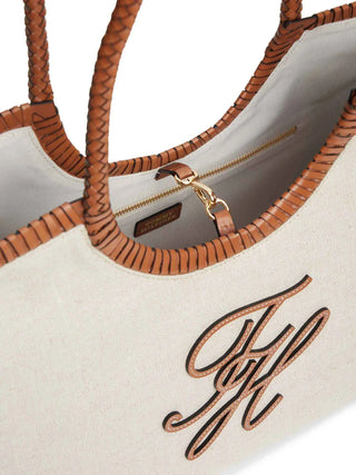 WOMEN'S TOTE BAG - TOMMY HILFIGER NATURAL - AW0AW18629 3
