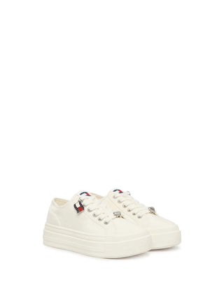 WOMEN'S SNEAKERS - TOMMY HILFIGER ECRU - EN0EN02959 2