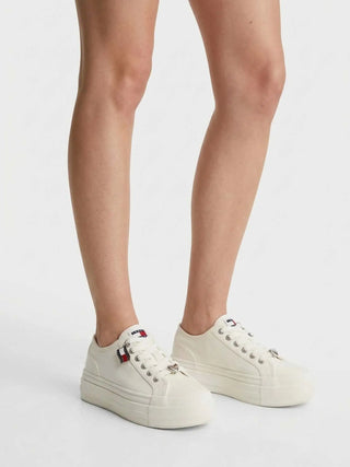 WOMEN'S SNEAKERS - TOMMY HILFIGER ECRU - EN0EN02959 5