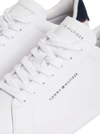 MEN'S SNEAKERS - TOMMY HILFIGER WHITE-BLUE - FM0FM05367 4