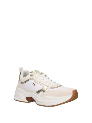 WOMEN'S SNEAKERS - TOMMY HILFIGER GOLD-WHITE - FW0FW09204 2