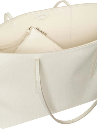 WOMEN'S TOTE - CALVIN KLEIN WHITE - LV04F3266G 3