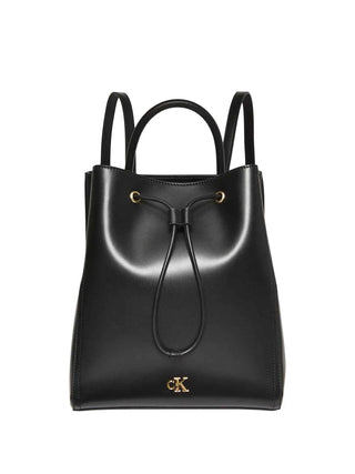 WOMEN'S BACKPACK - CALVIN KLEIN BLACK-GOLD - LV04F3329G