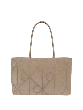 WOMEN'S TOTE - CALVIN KLEIN TAUPE - LV04F3334G