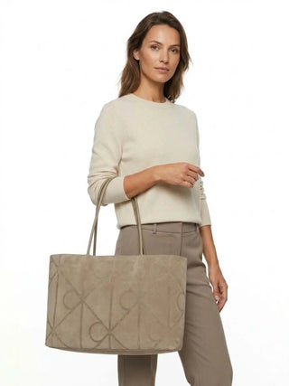 WOMEN'S TOTE - CALVIN KLEIN TAUPE - LV04F3334G 3