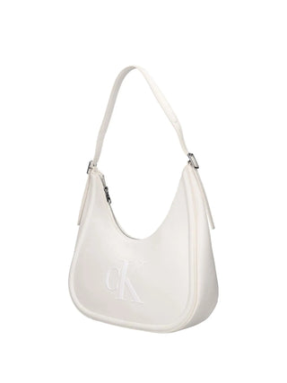 BORSA A SPALLA DONNA - CALVIN KLEIN BIANCO - LV04F3427G 2